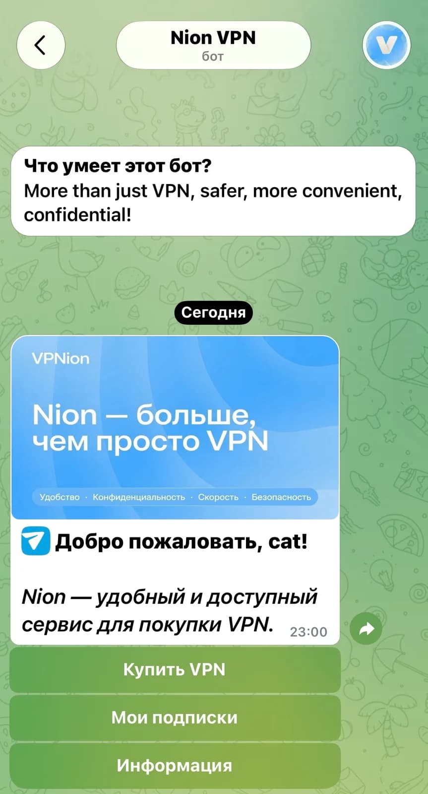 Скриншот 1 — VPNion